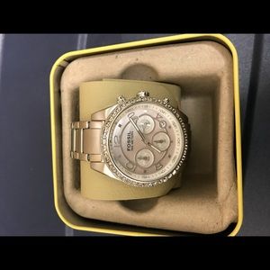 Silver Fossil Watch (women)